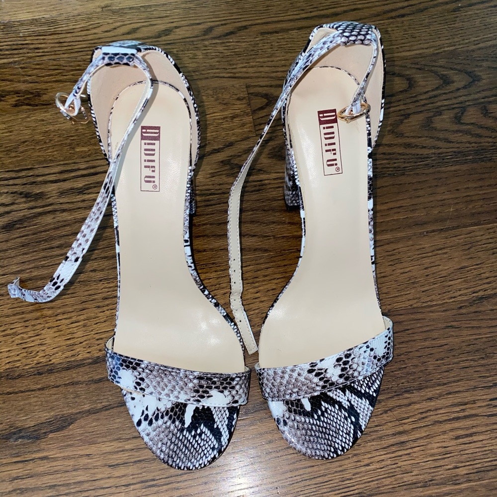 snake skin heels